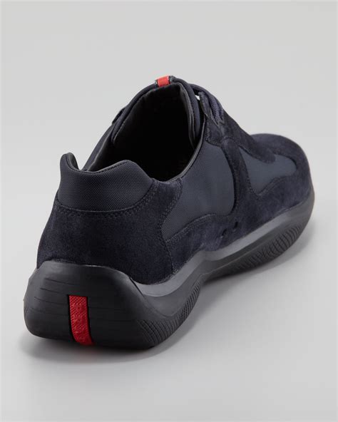 prada mens sneakers sale|prada suede sneakers men.